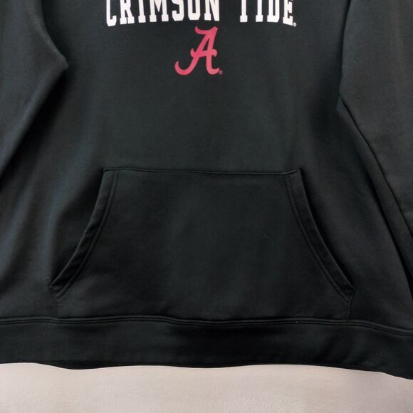 Alabama Crimson Tide Hoodie Men L Black Spellout Performance Colosseum Sweatshir - Picture 5 of 13